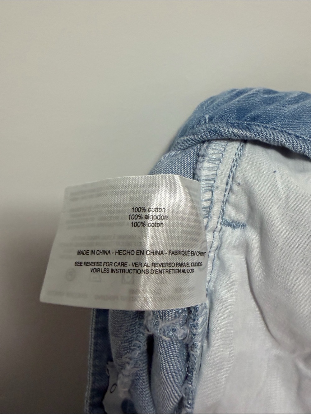 Sam Edelman Light Wash Wide Leg Chambray Pants 100% Cotton Women’s Size 12 - Picture 7 of 8